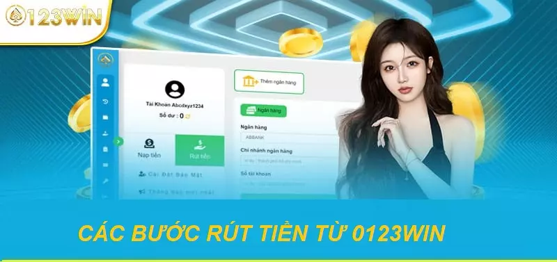 Hướng dẫn rút tiền 0123Win chỉ trong ngày nhận được tiền 3 Các bước rút tiền 0123Win