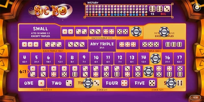 Sic Bo game casino