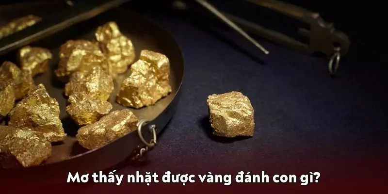 Mơ thấy nhặt được vàng đánh con gì?
