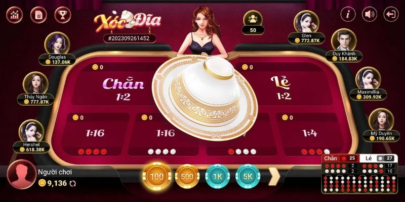 game cược xóc đĩa online